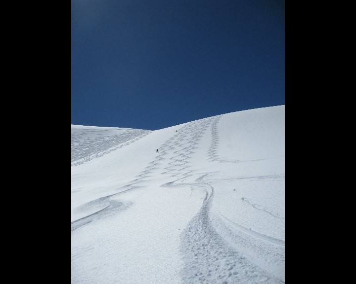 Descente du glacier sur Evolène