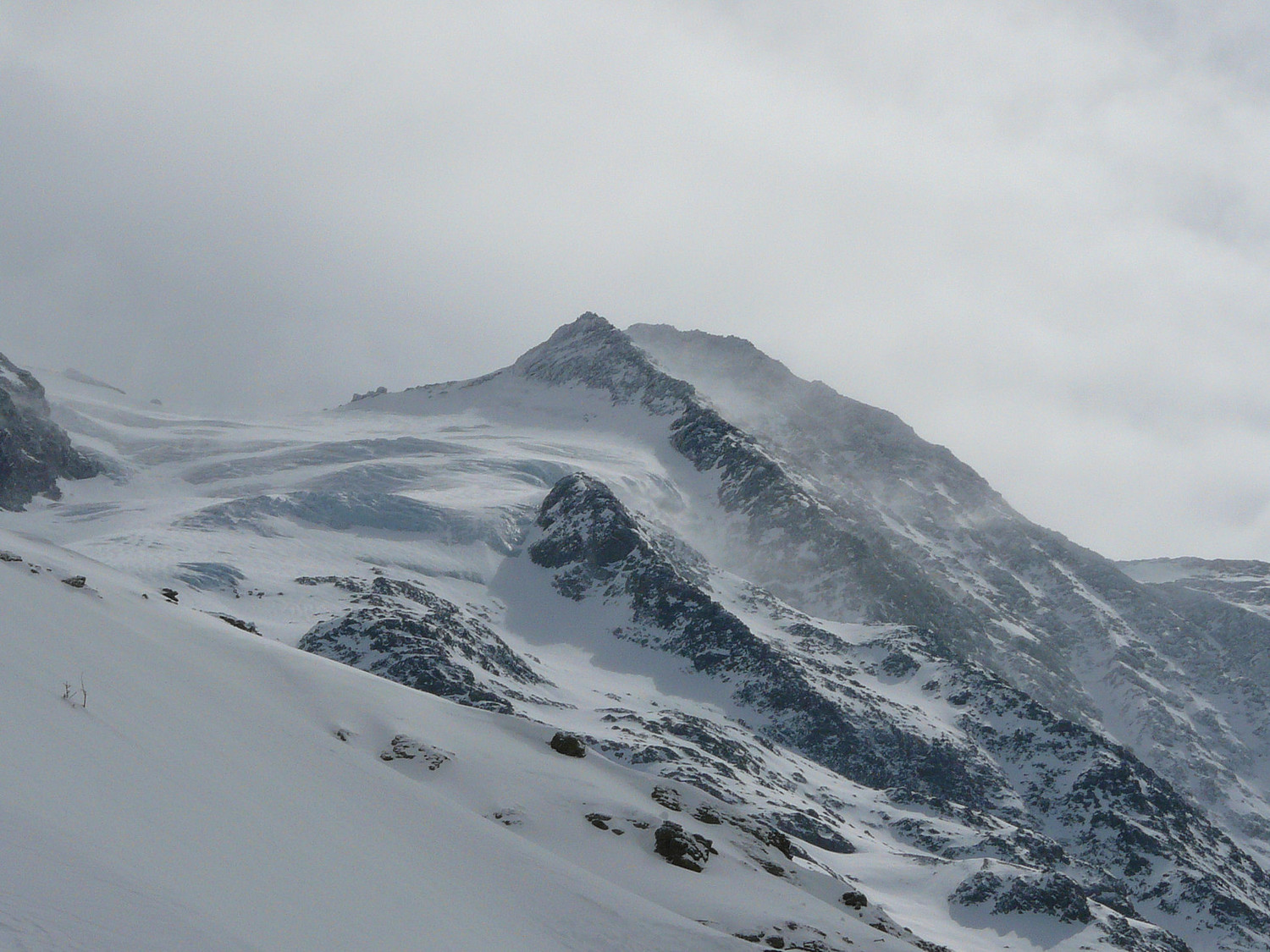 L'aiguille de la Bérangère et le glacier d'Armancette