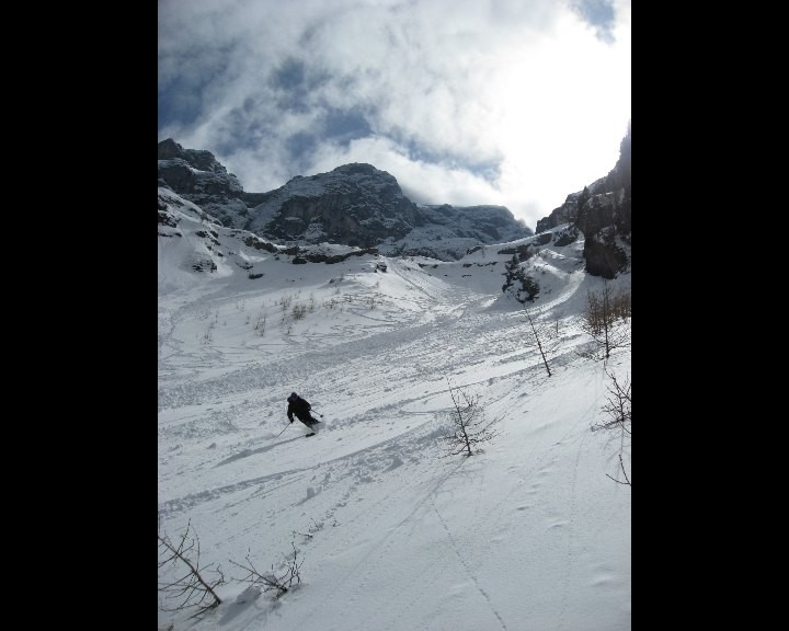 Dans la combe Nord du Mittaghorn