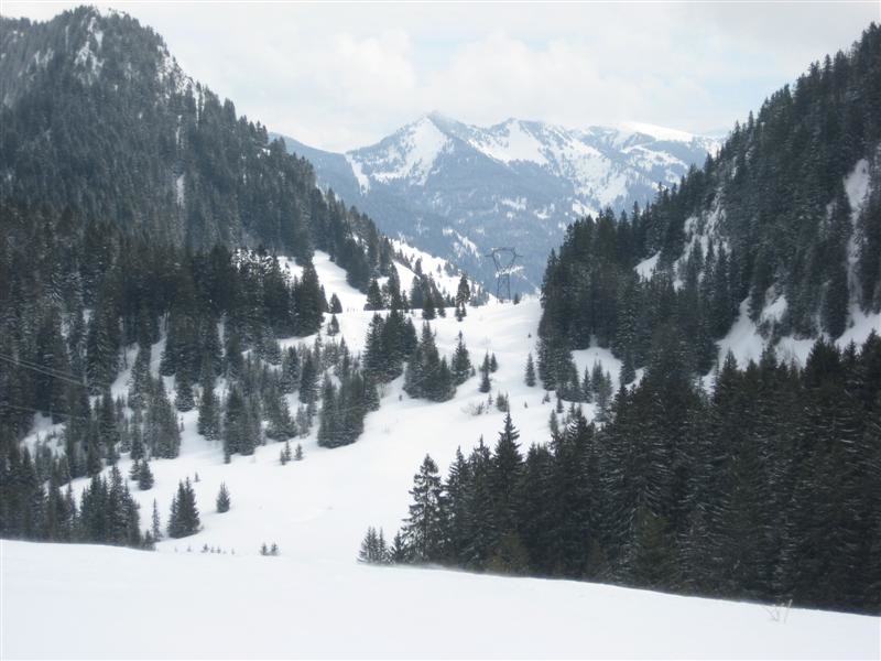 Col de la Plagne depuis les chalets d Autigny
