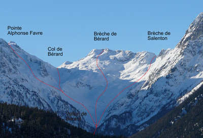 Itinéraires : fond du vallon de Bérard Itinéraires : fond du vallon de Bérard