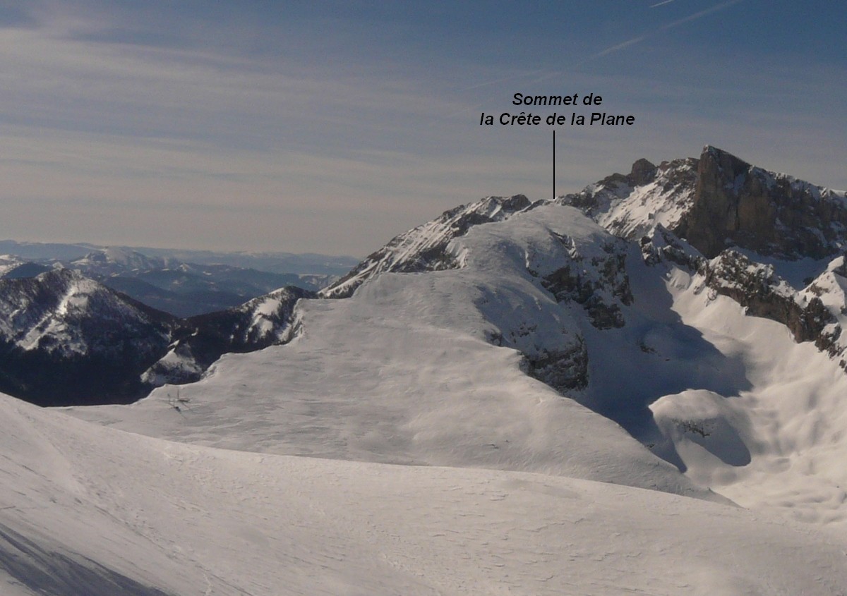 Crête de la Plane depuis le Col du Rabou