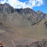 La face N du Santa Elena et le Col des Libérateurs en mars 2009