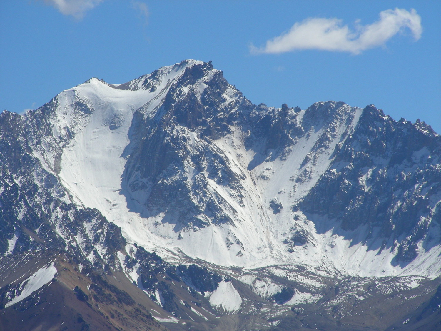 La cara S del Nevado de Matienzo en marzo 2009