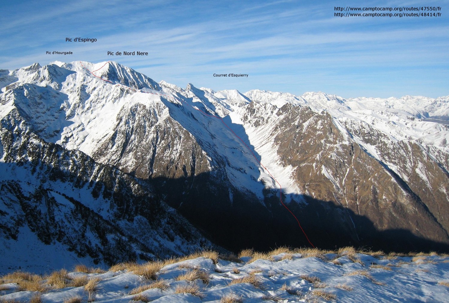 Pic de Nord Nere par le Val d'Esquierry