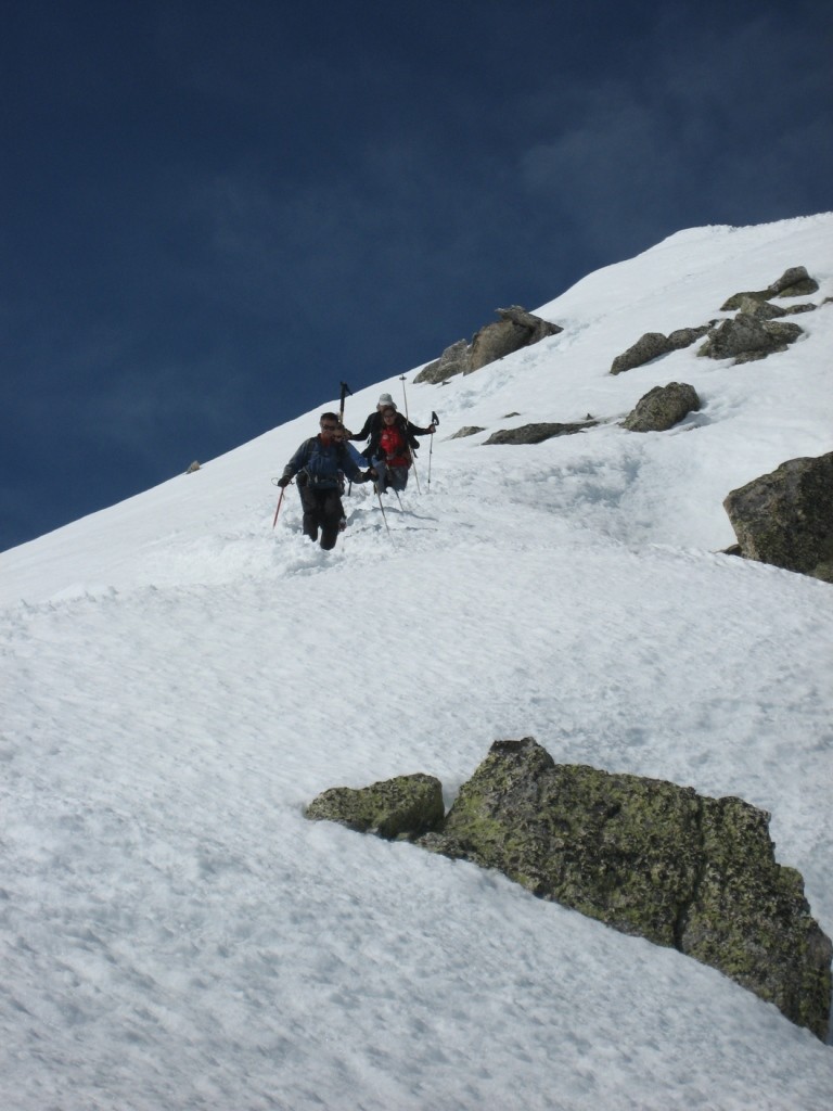 discesa dal Pizzo Tignaga per la cresta E