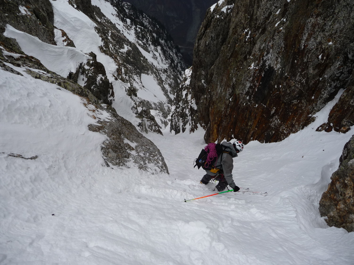 départ de la descente