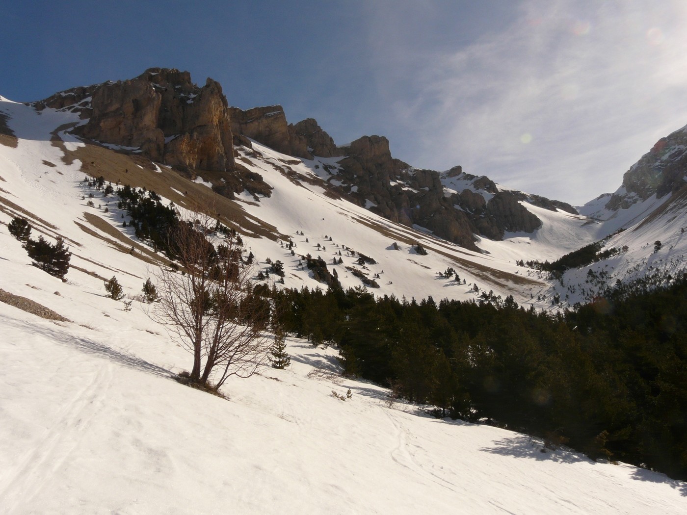 Arrivée dans la Combe de la Cluse