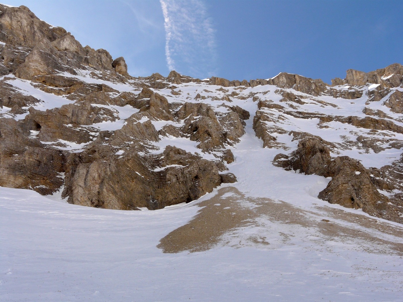 Tête de la Cluse - couloir de la face N