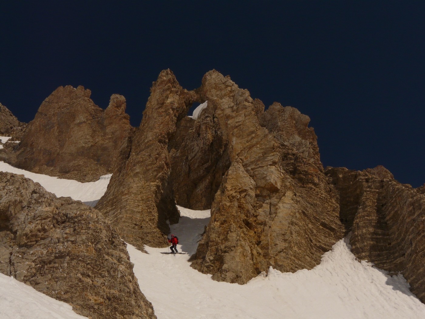 Malpasset (couloir S) - l'arche de la Fuvelle