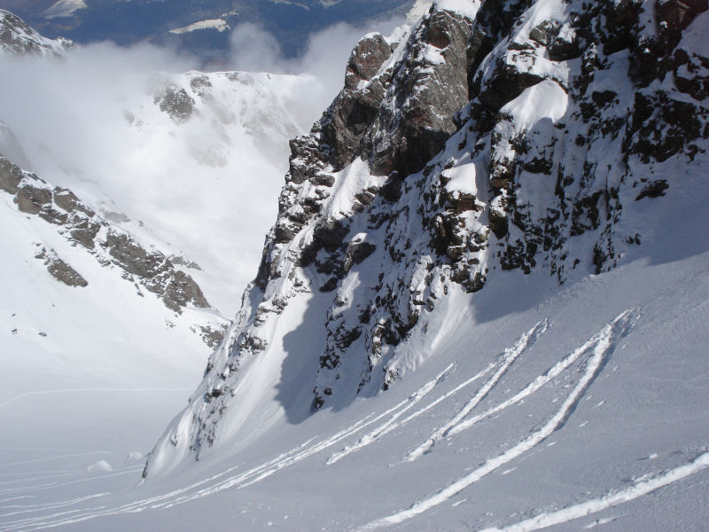 Brassage dans le couloir N du Petit Arbizon