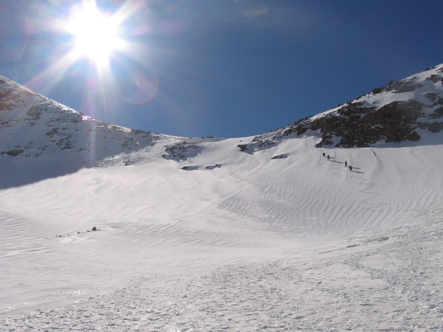 2eme verrou menant au plateau du col du toubkal