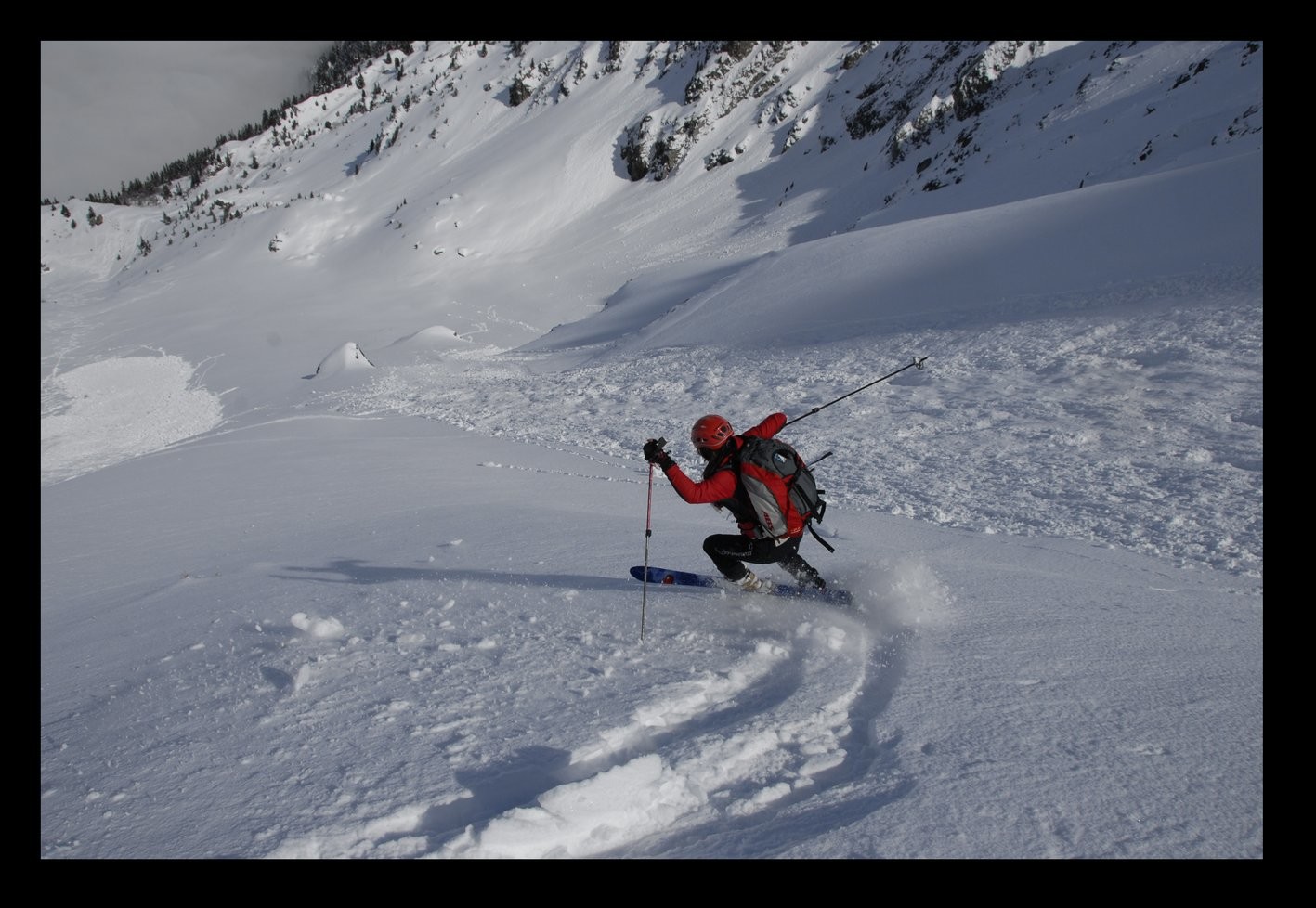 La neige est encore correcte au milieu des coulées