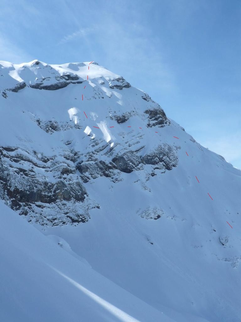 La face N de la pointe E de Châtillon