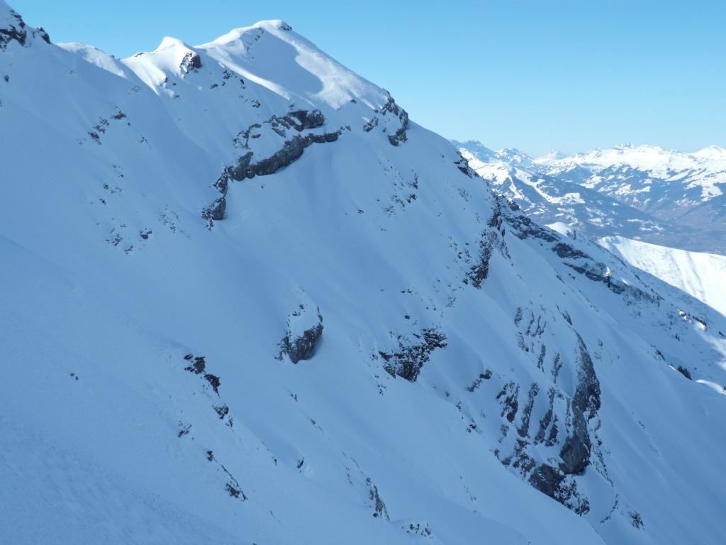 Pointe E de Châtillon, face N