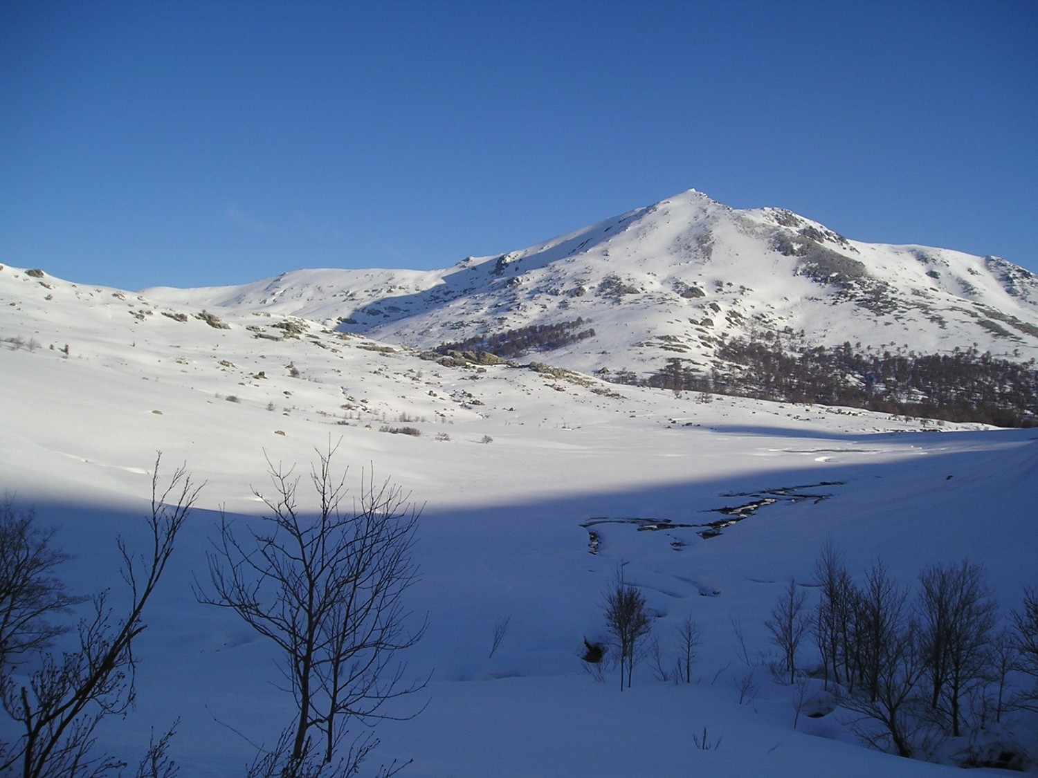 Vue en arrière sur la Punta Artica
