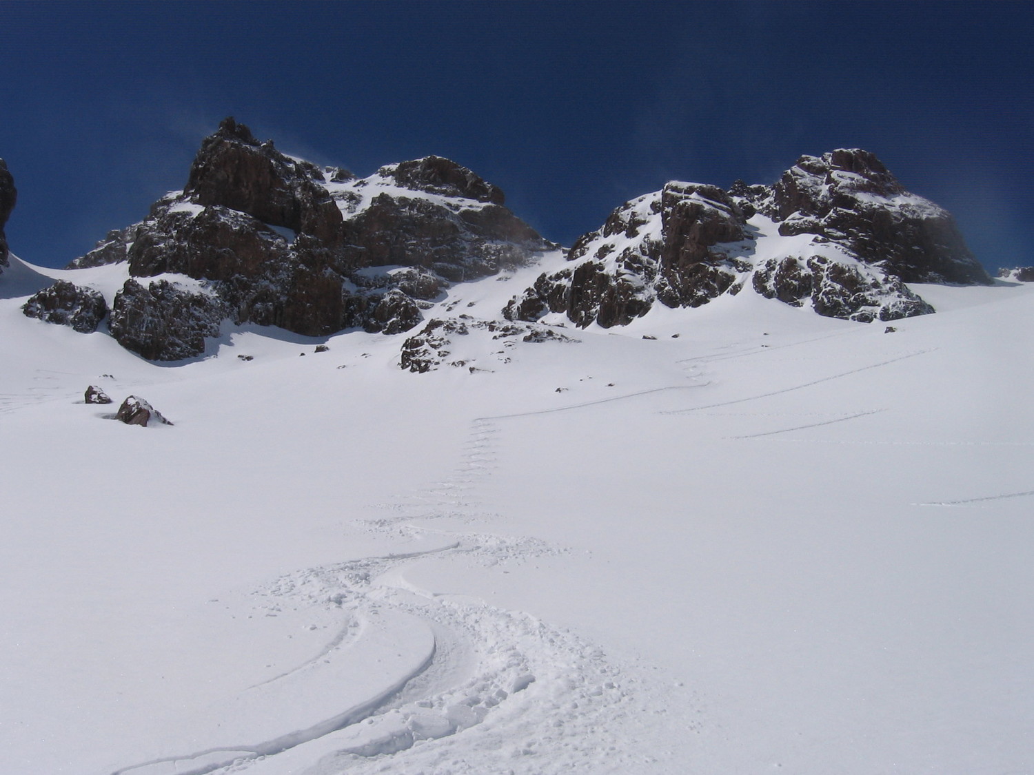 Couloir du milieu et selle