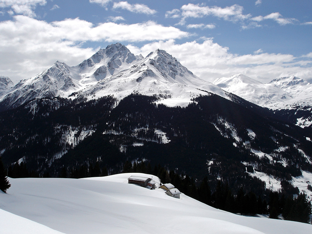 il Piz Arblatsch visto da Tussagn