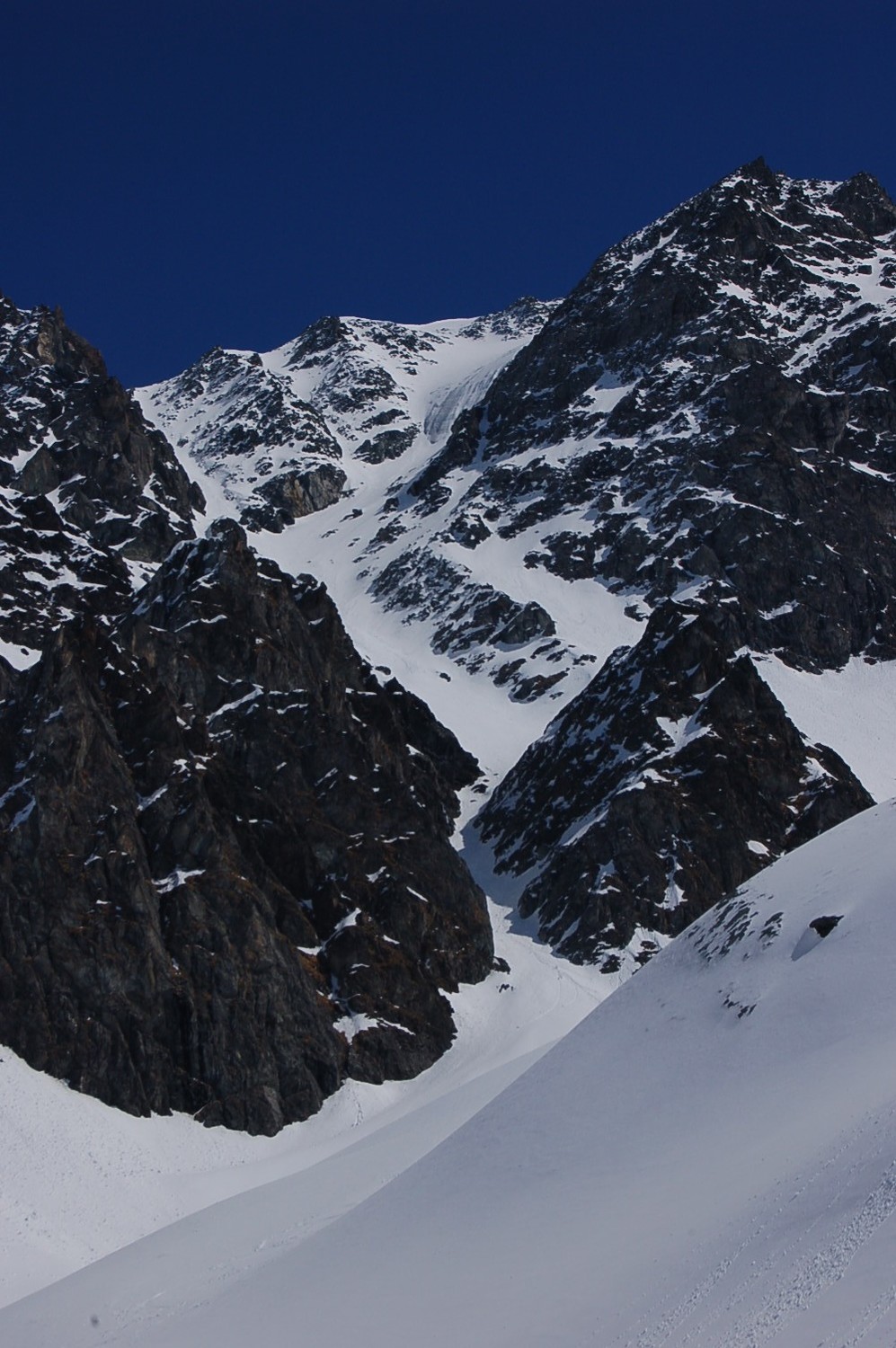 Petit Combin : Glacier Pendant et son couloir