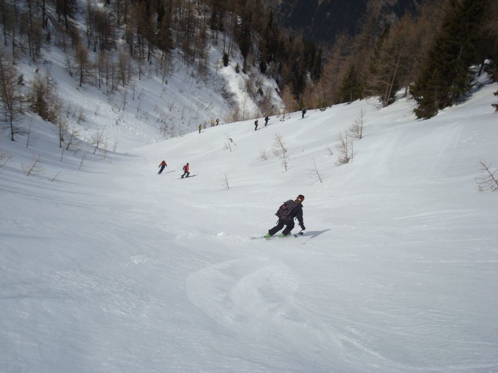 Descente "entonoir"