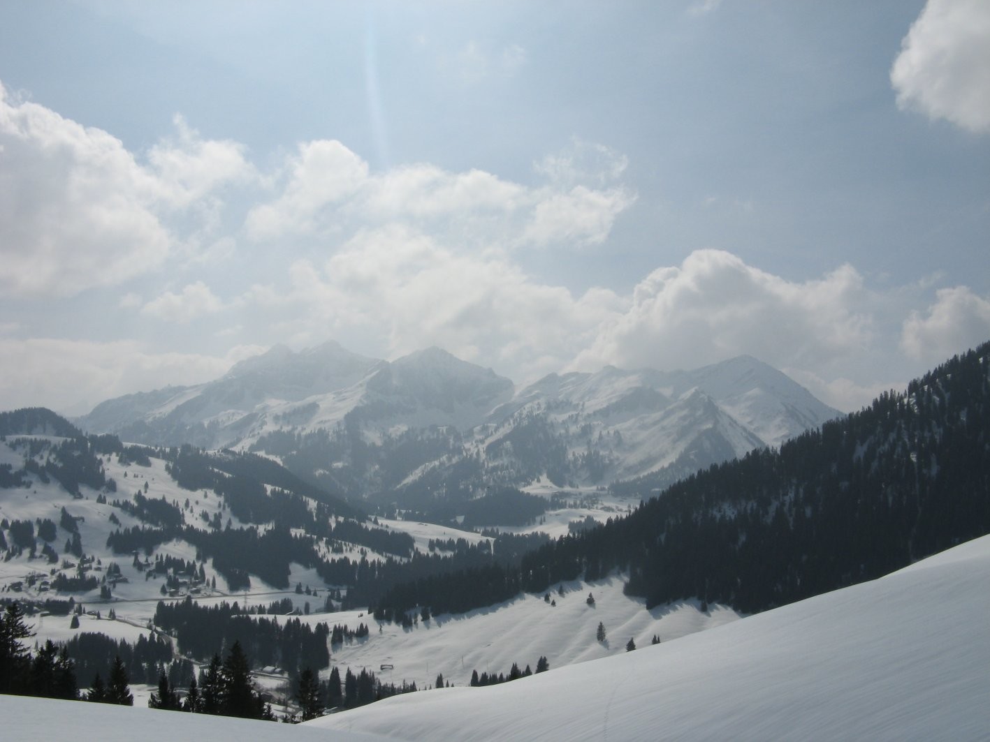 Depuis les Monts Chevreuils: Pic Chaussy, Châtillon, Tarent, Para, etc,