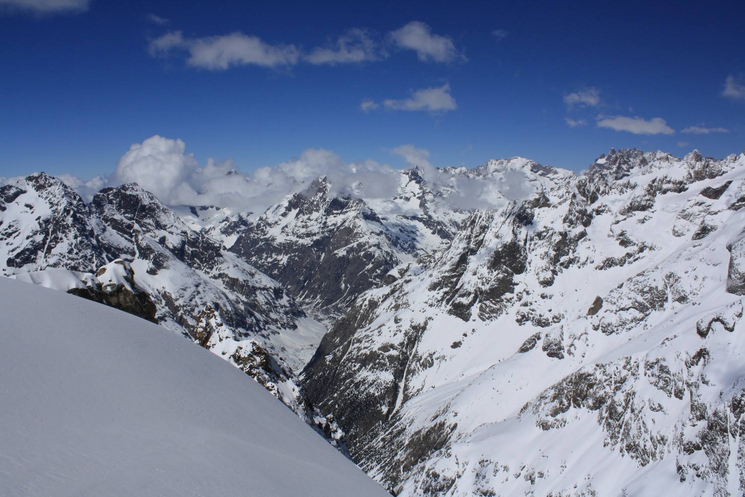 Du haut du Glacier Long, vers le NW