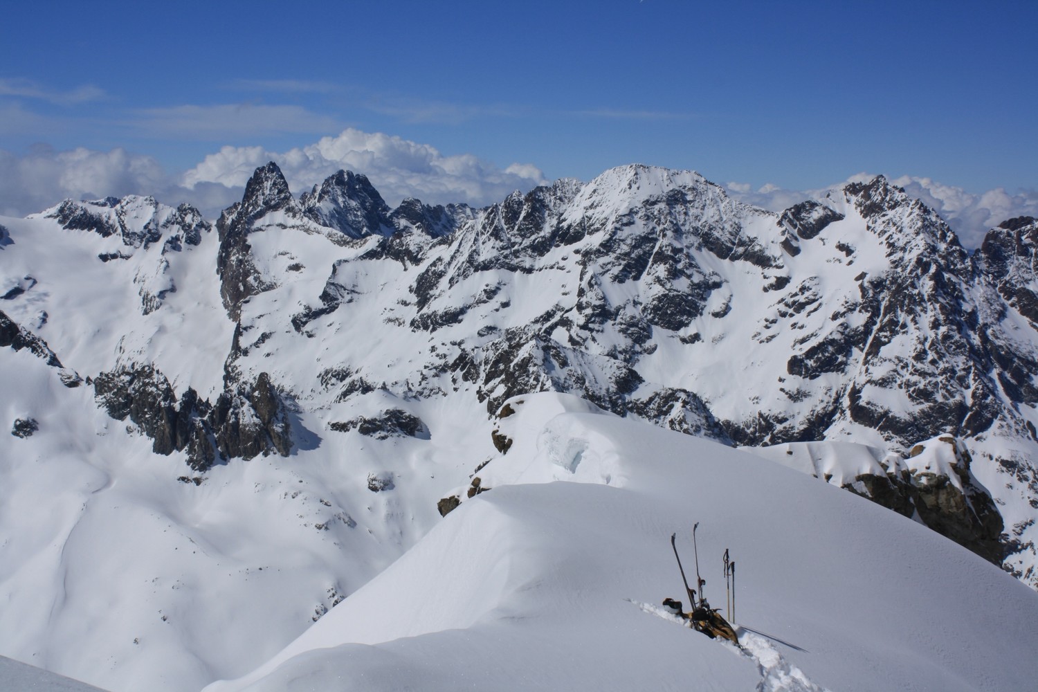 Du haut du Glacier Long, vers l'W