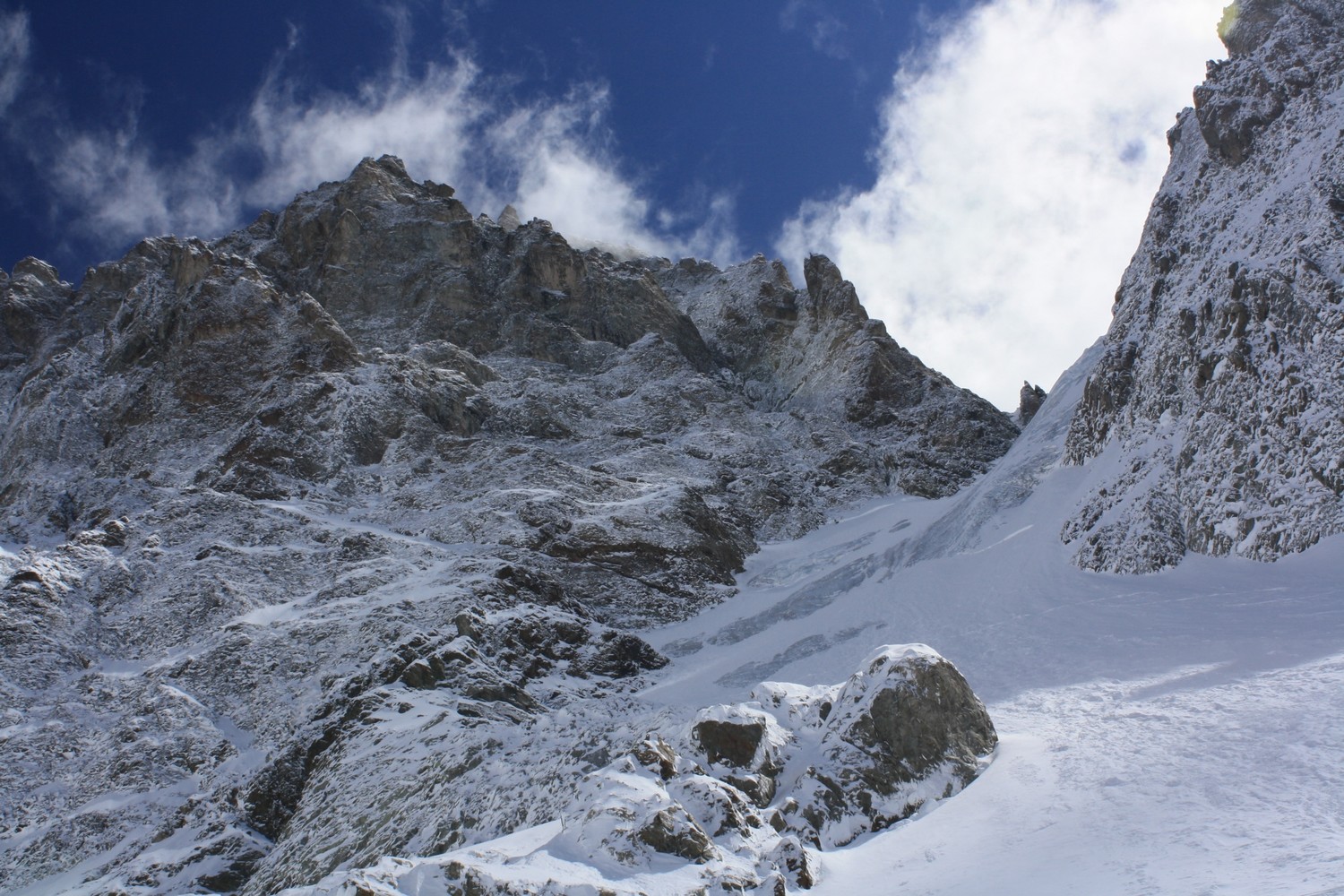 L'Ailefroide Occidentale et le Glacier Long