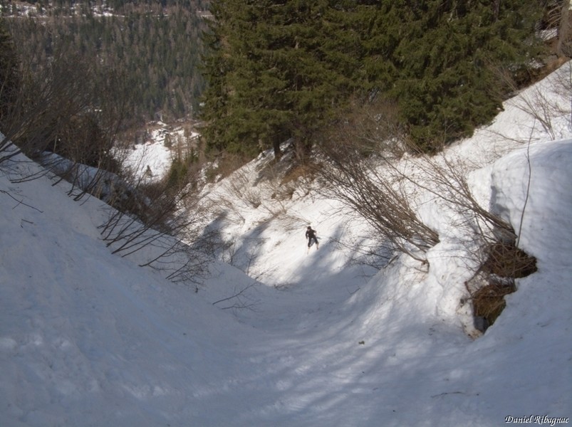 Couloir de la combe des Faces