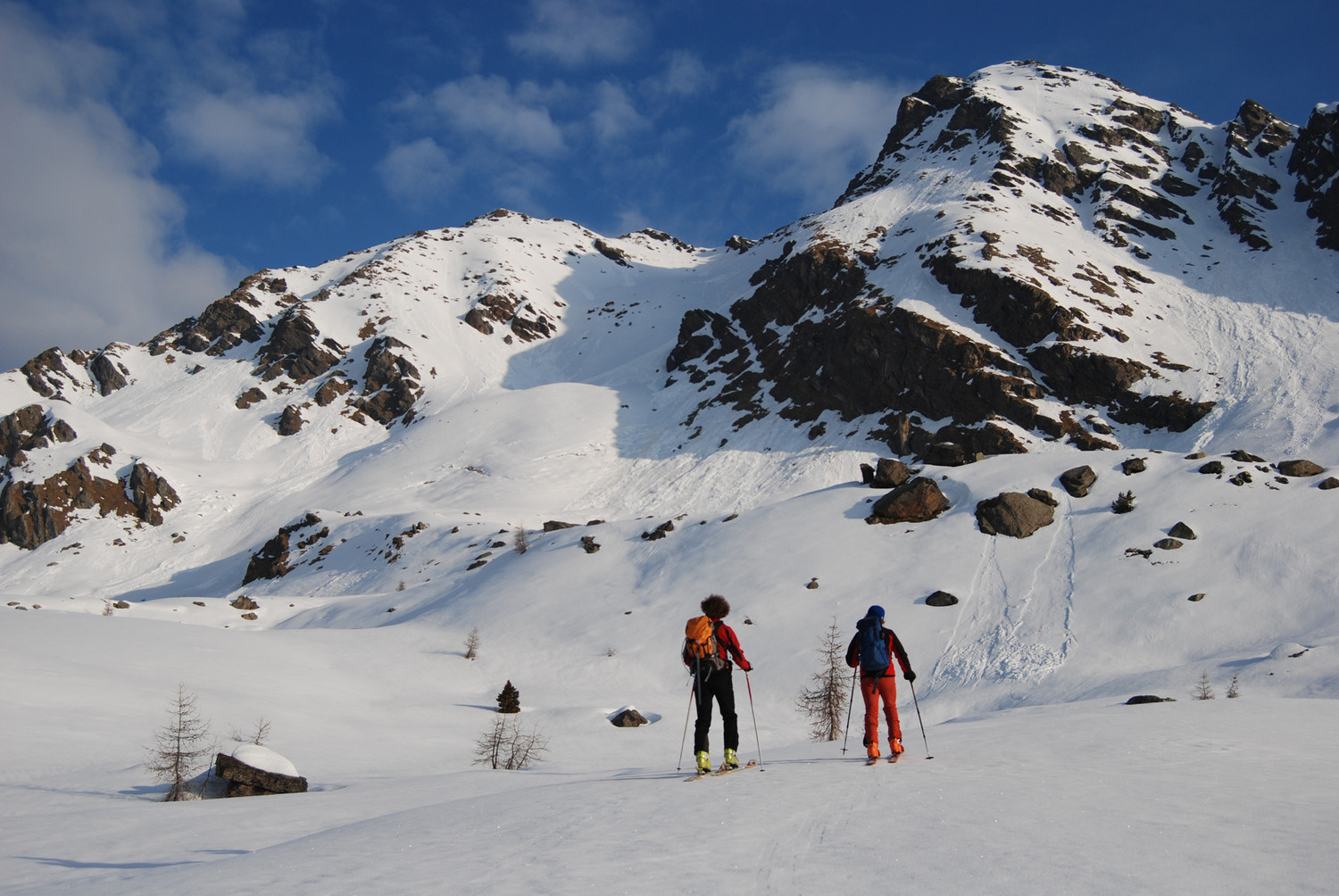 Durante la salita alla Rossa di Rogneda il magnifico vallone.