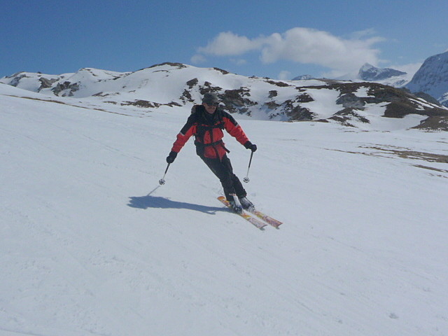 Sourire de Yannik...la neige est excellente