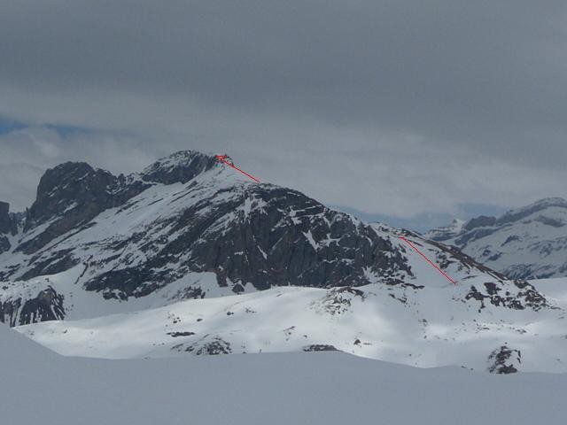 Le rocher de la Plassa avec nos passages