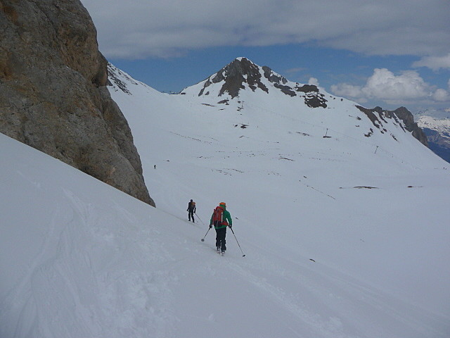 Nous redescendons par les pistes de Courchevel