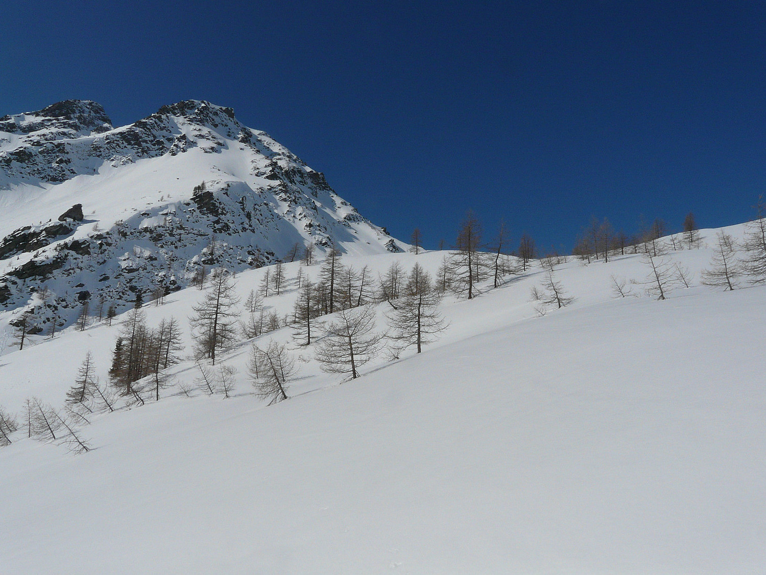 Sous le col de la Croix ( Arpy Val d'Aoste)