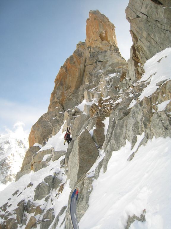 Le rappel depuis la Brèche Puiseux