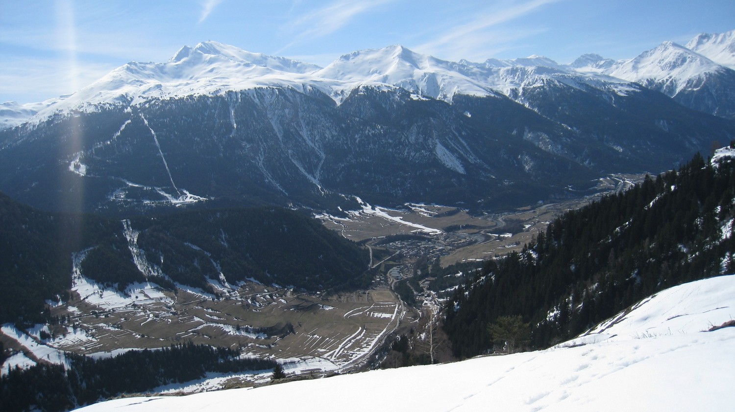 Vue plongeante sur Termignon