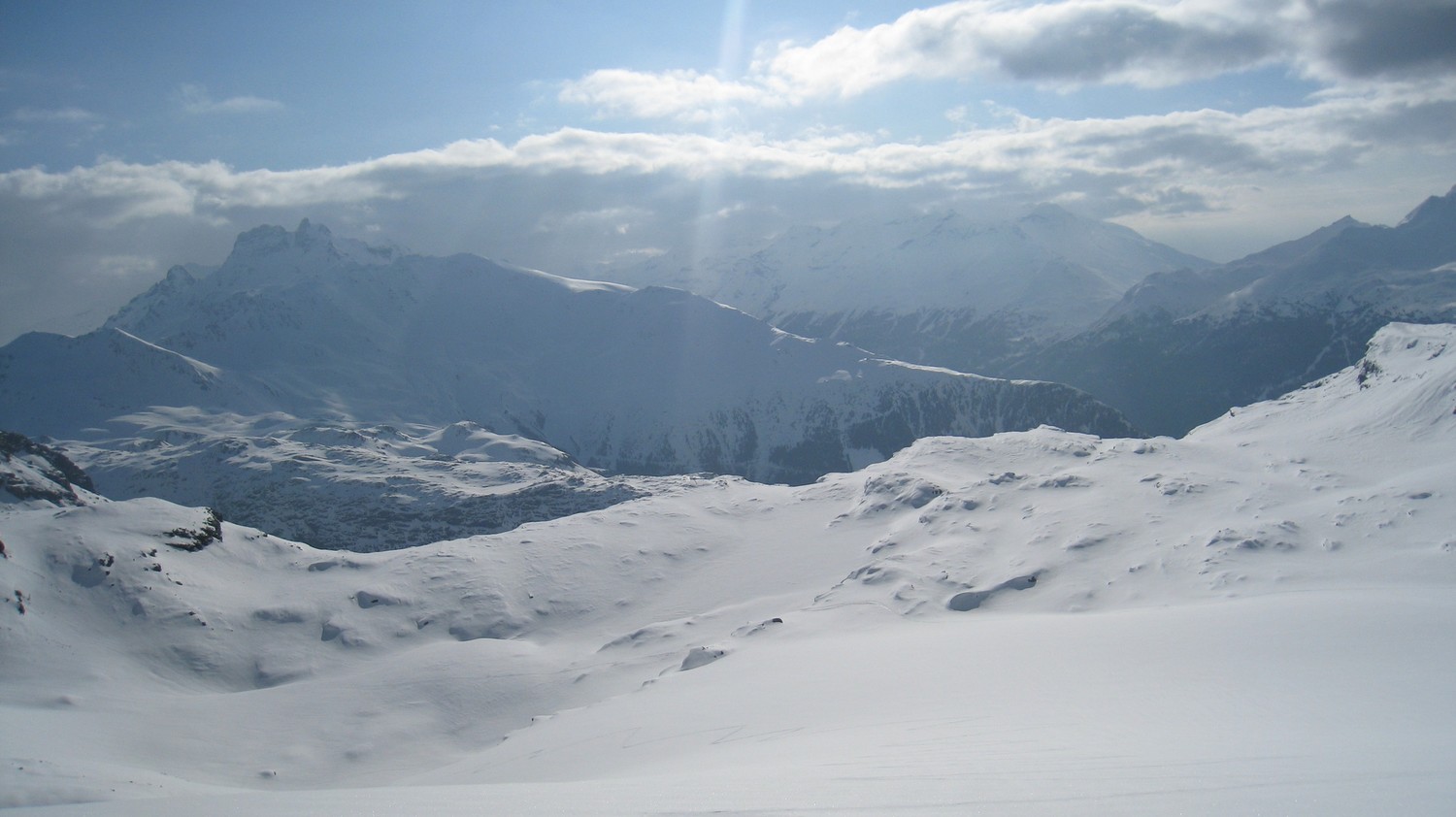 La Haute-Maurienne, prise dans les nuages