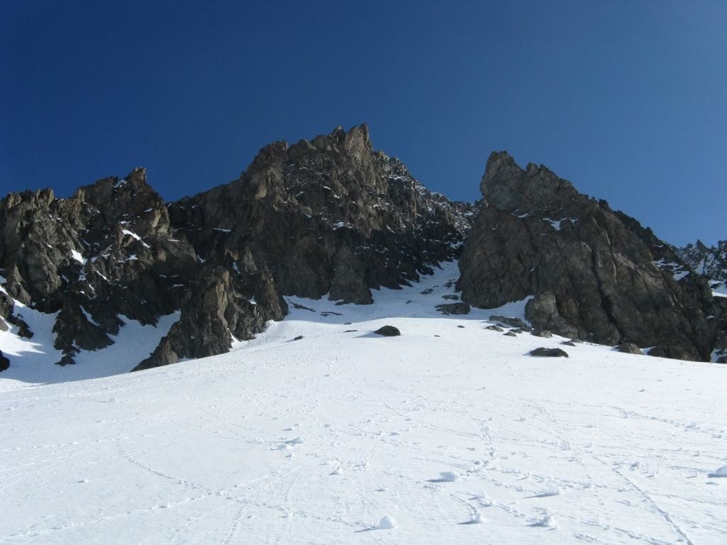 Entrée du couloir WSW surprise après une bonne petite approche...