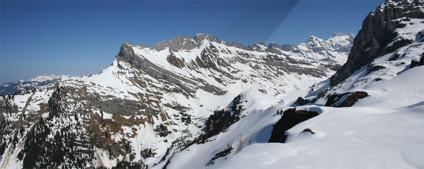 Arête de l'Argentine - vue depuis les Outans