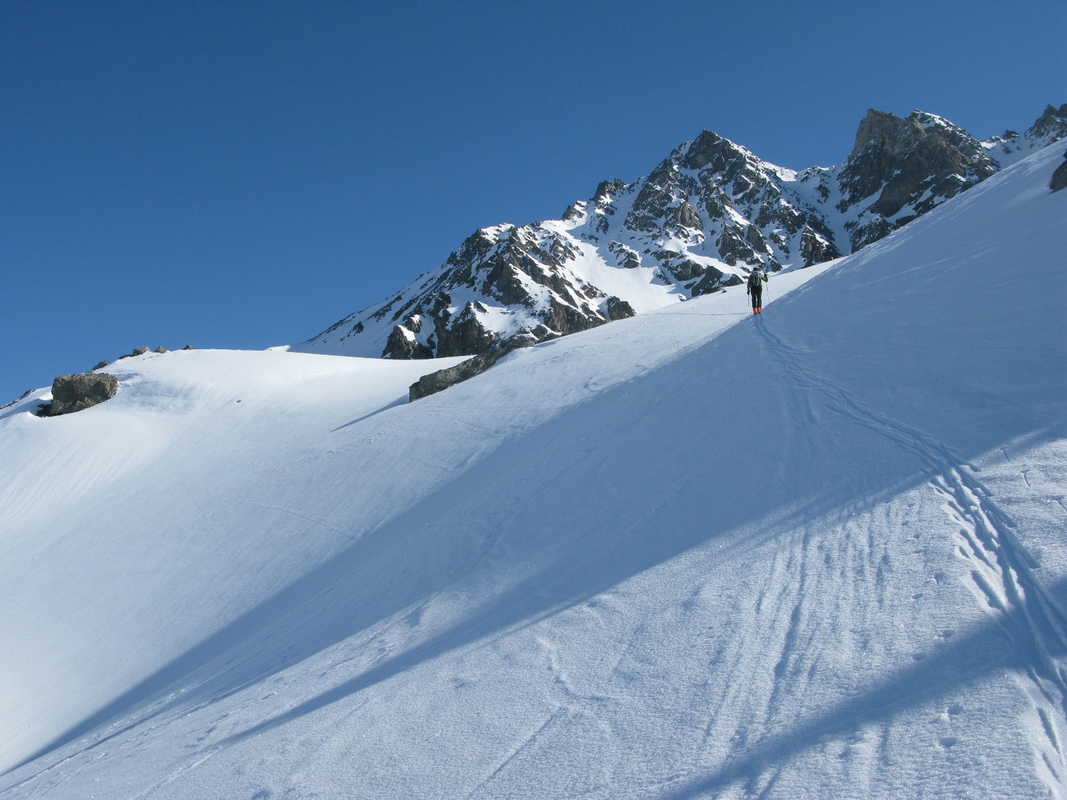 Ritord et couloir SW à gauche ...