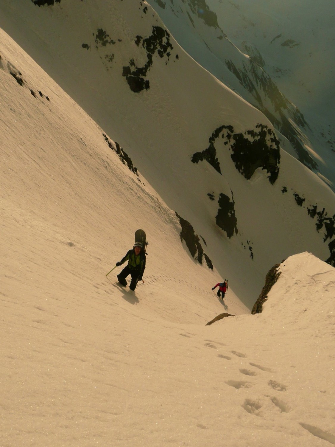 Dans les pentes vers 3400m