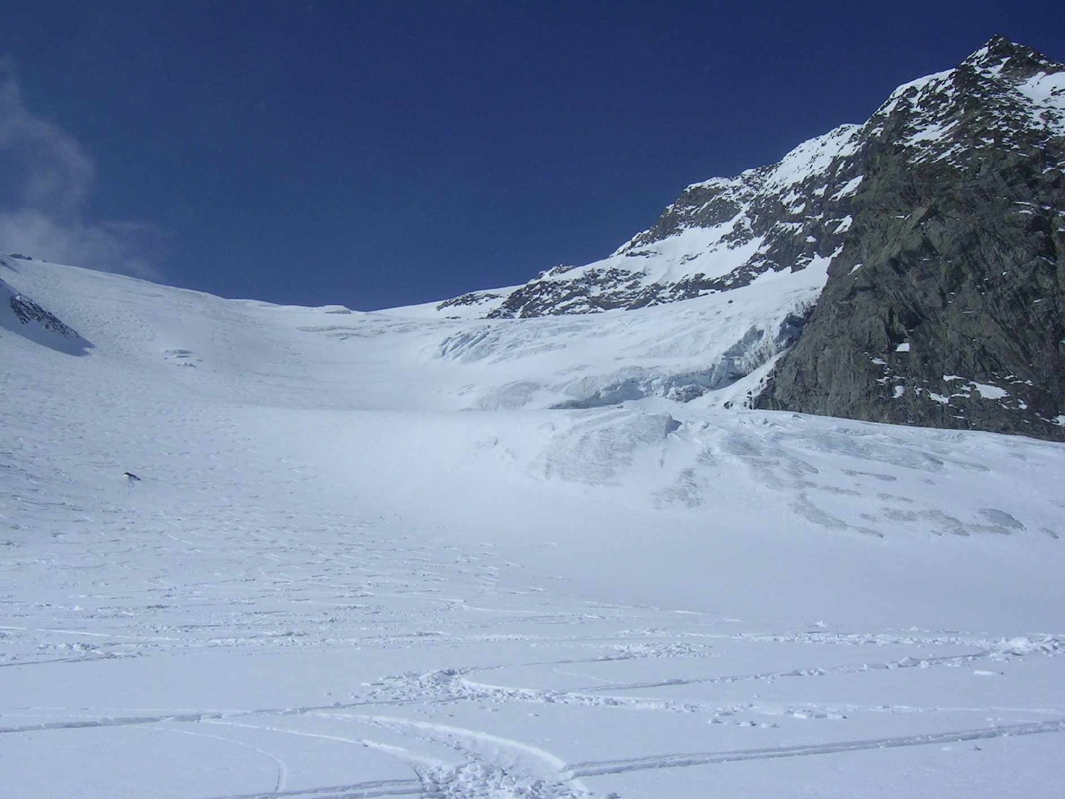 Glacier de Troquairou vu du bas