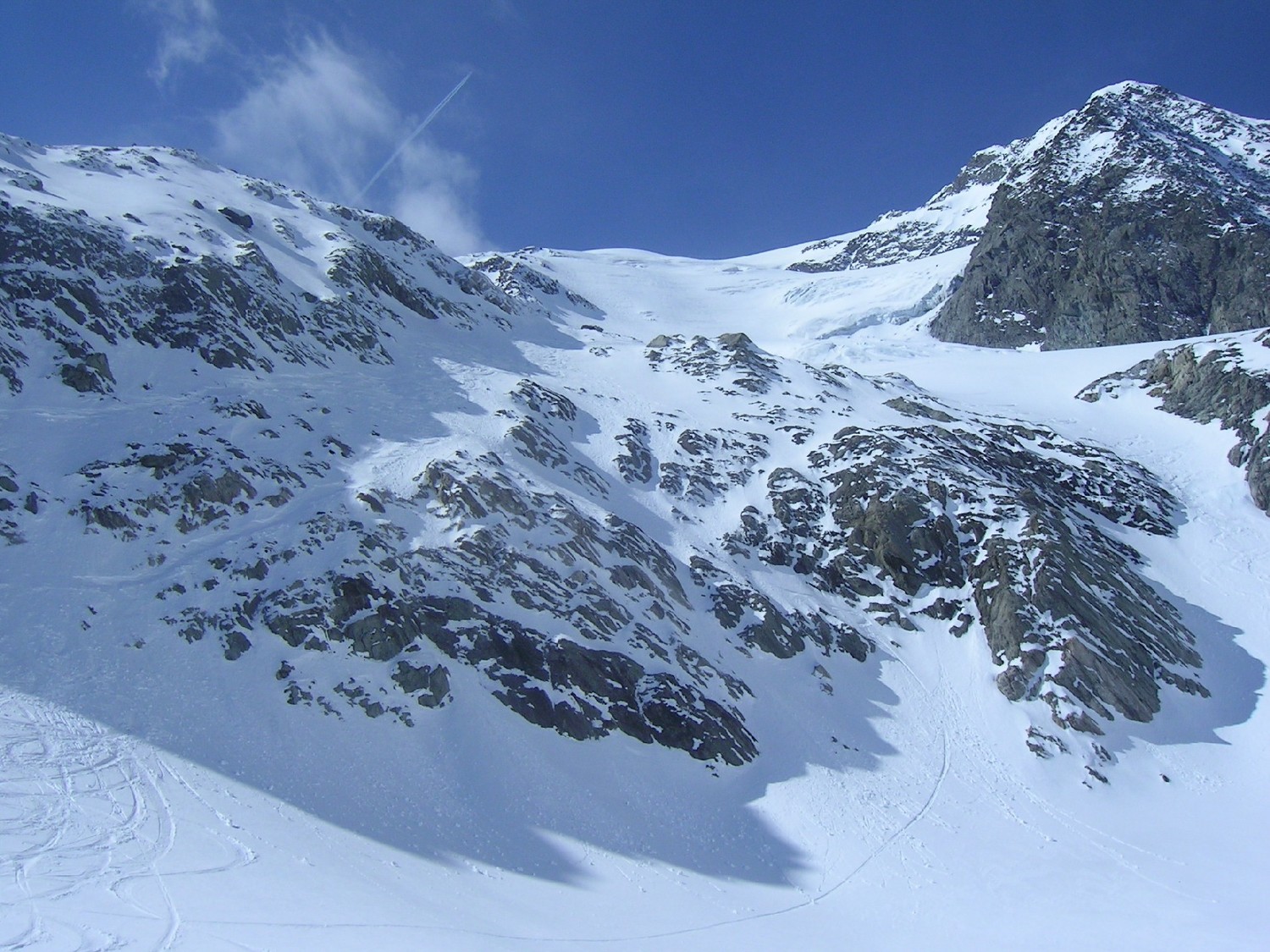 Sortie du glacier en rive droite