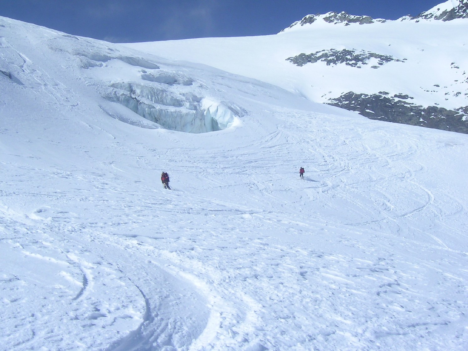 Descente du glacier