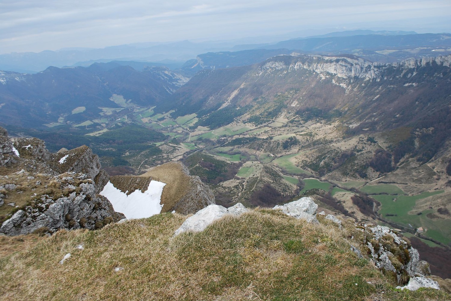 vallée d'Omblèze depuis le sommet