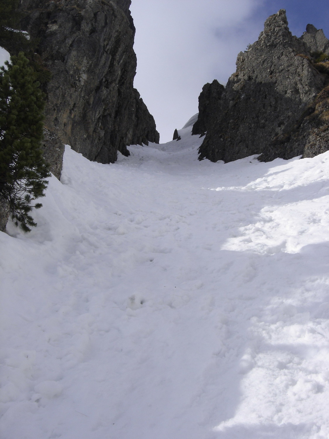 Couloir Nord depuis le collet