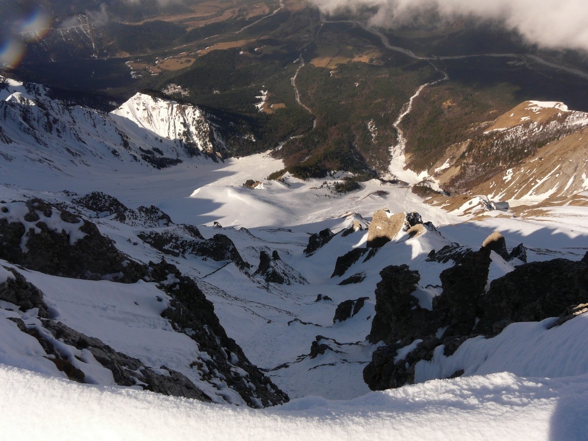 Grand Couloir des Grépoux - depuis le sommet