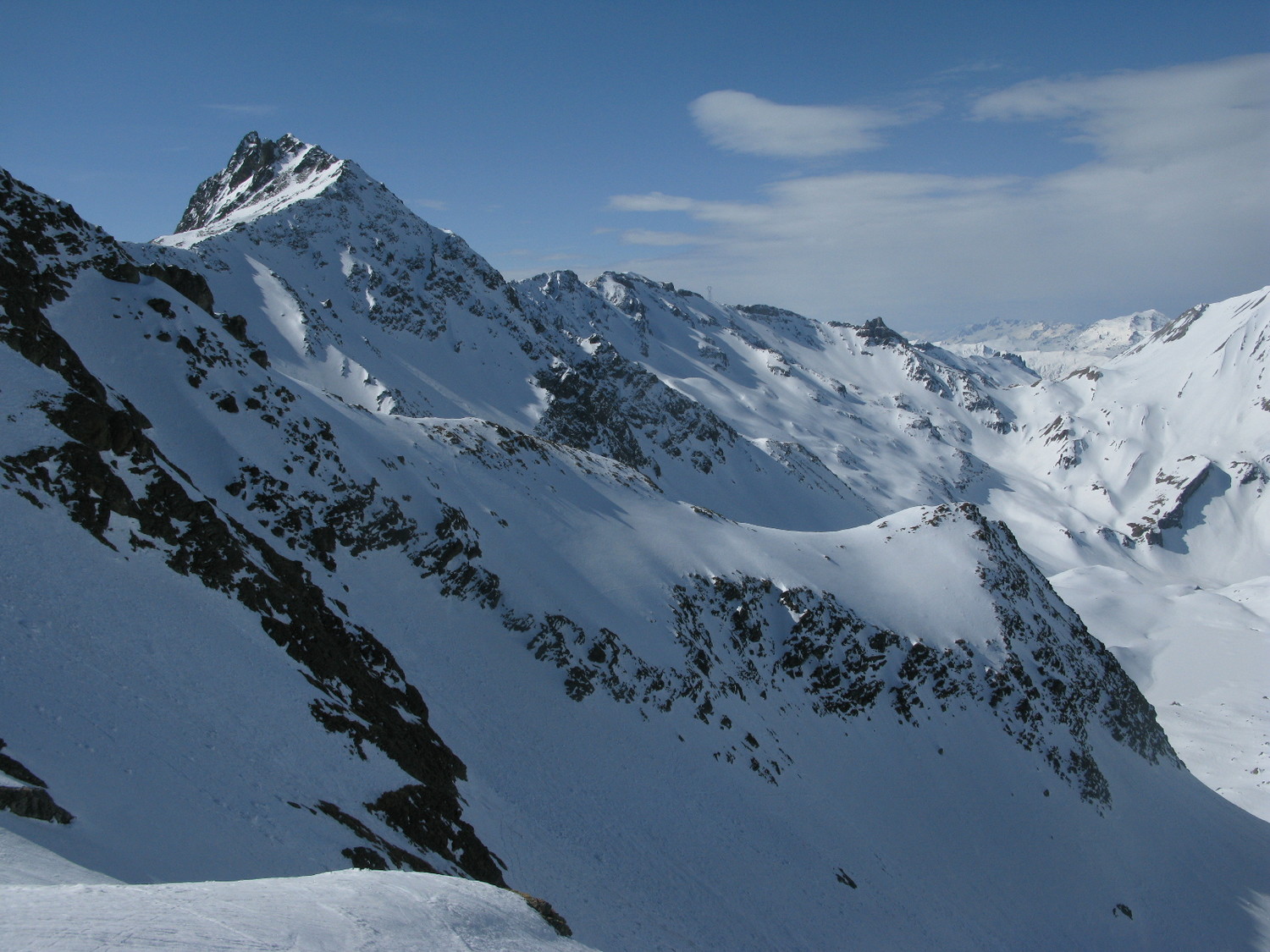 Tête d'Enclave et Col du Bonhomme sous les Jovets