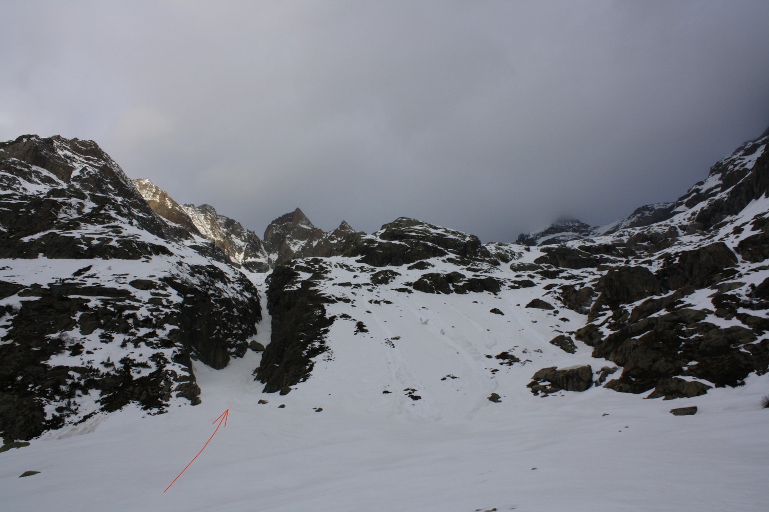 Le ravin du Cros d'Arena, depuis le vallon des Etançons