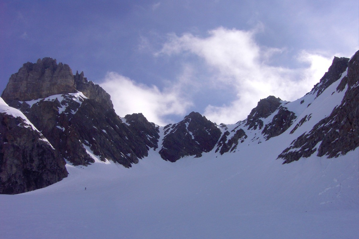 le sommet du Zwächten , le couloir d'accès tout à droite